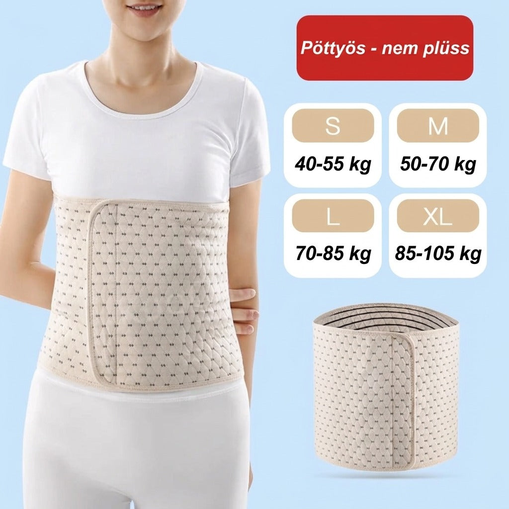 Pamut deréktámasztó öv felnőtteknek
