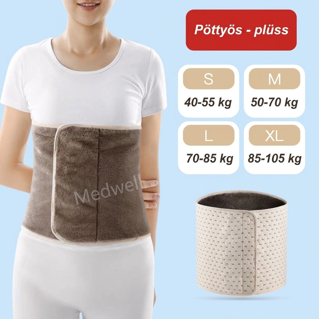 Pamut deréktámasztó öv felnőtteknek