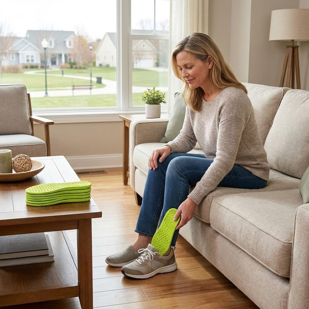 Cushioned Replacement Insoles with Arch Support - in everyday life