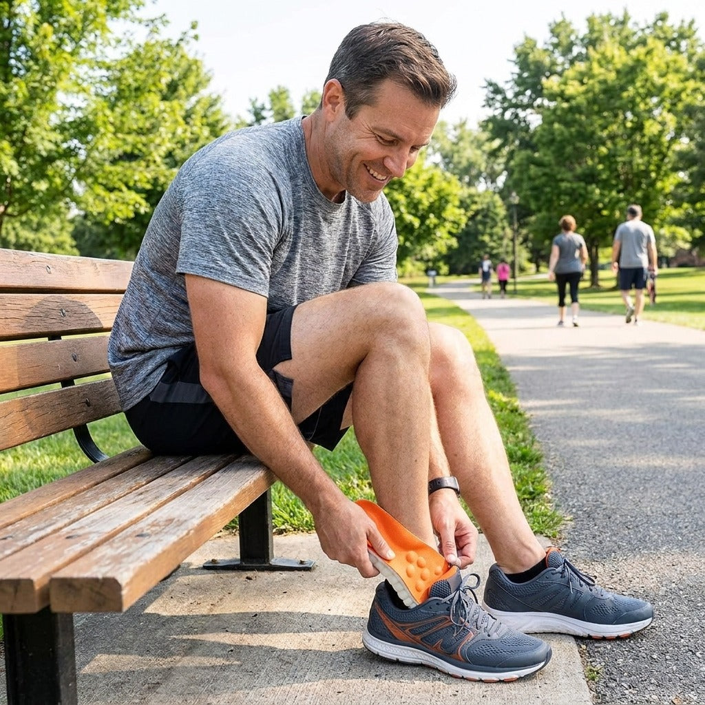 Cushioned Sports Insoles with Arch Support - in everyday life