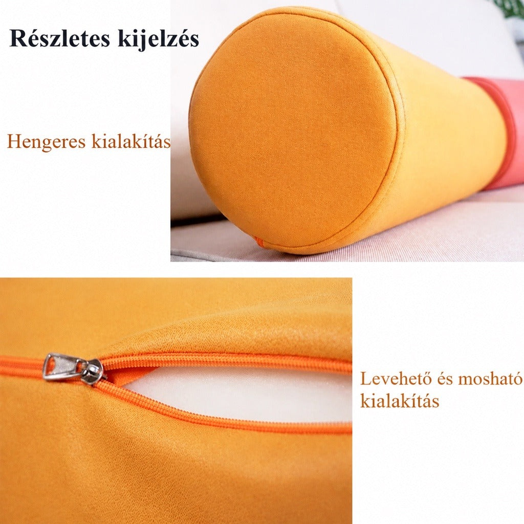 Hengerpárnahuzat nyakra, hátra és térdre
