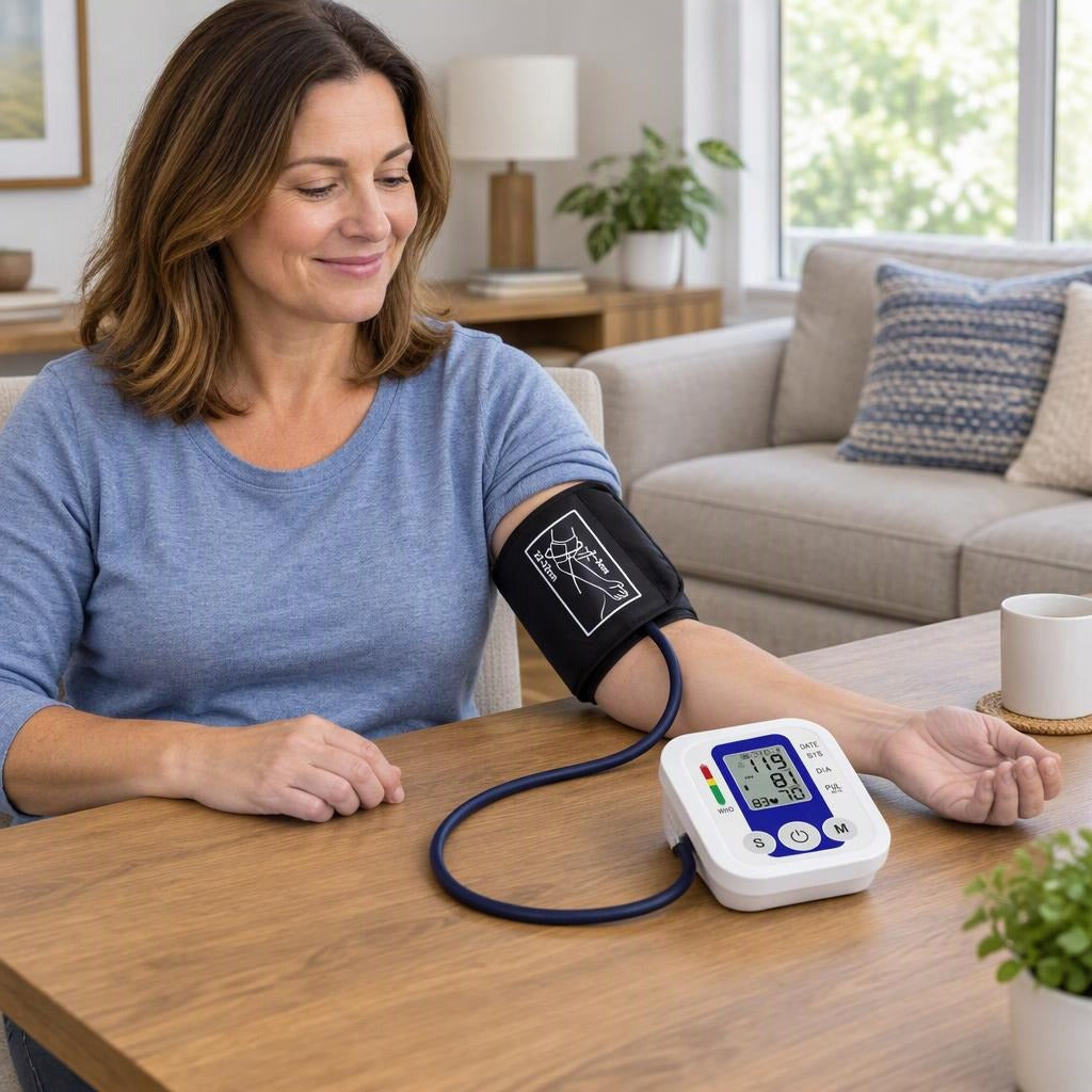 Digital Arm Blood Pressure Monitor Kit - in everyday life