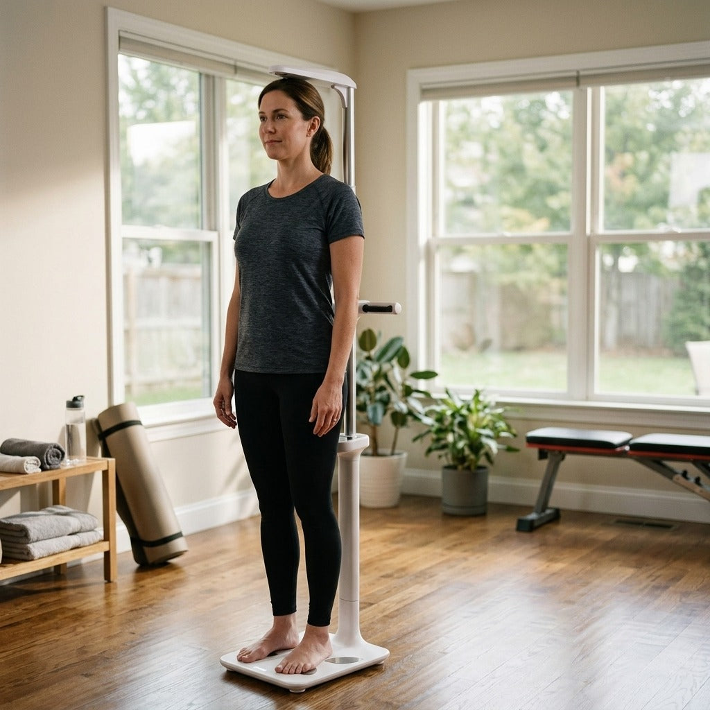 Digital Medical Scale with Ultrasonic Height, BMI and Body Fat - in everyday life