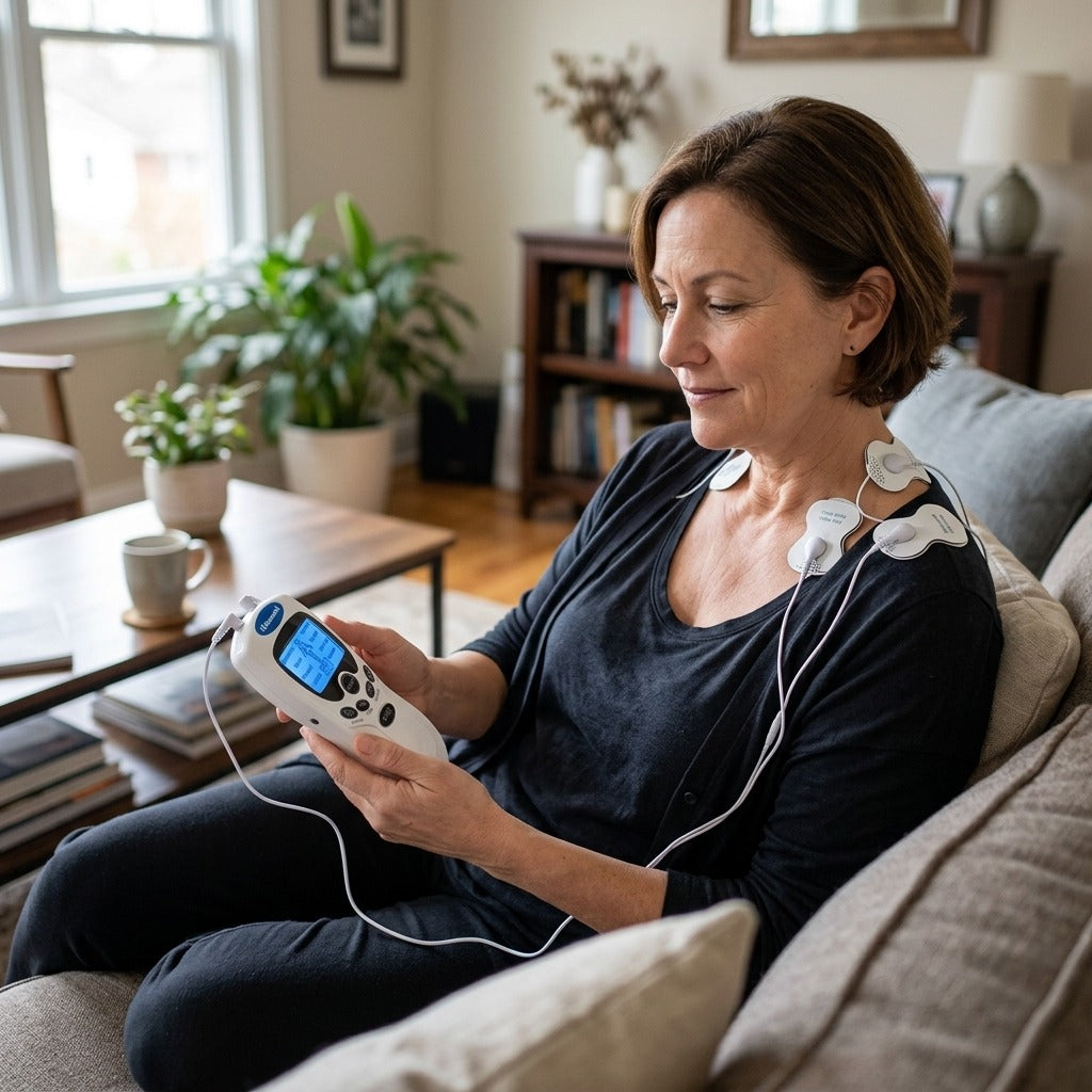Digital TENS Massager with LCD Display - in everyday life