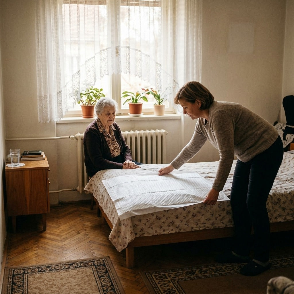 Eldobható nedvszívó ágybetét inkontinenciához - otthon