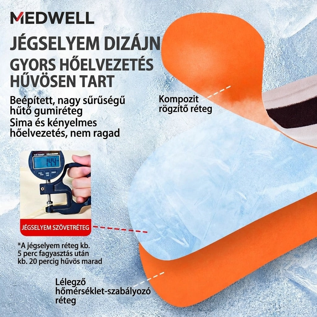 Rugalmas csuklórögzítő újrahasználható zselés jégzselével