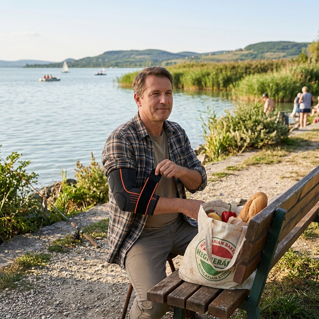 Kompressziós könyökszorító sporthoz és mindennapokra - a mindennapokban
