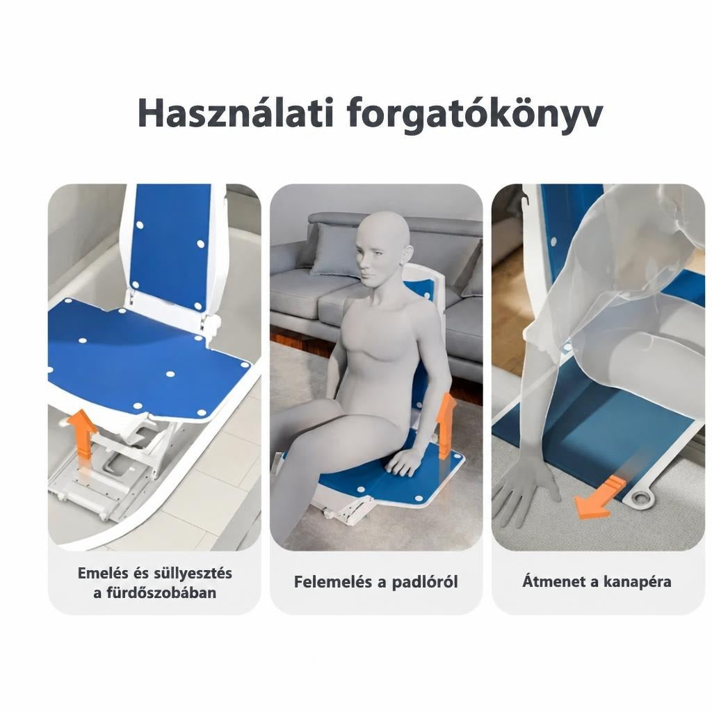 Elektromos fürdőlift otthoni fürdéshez