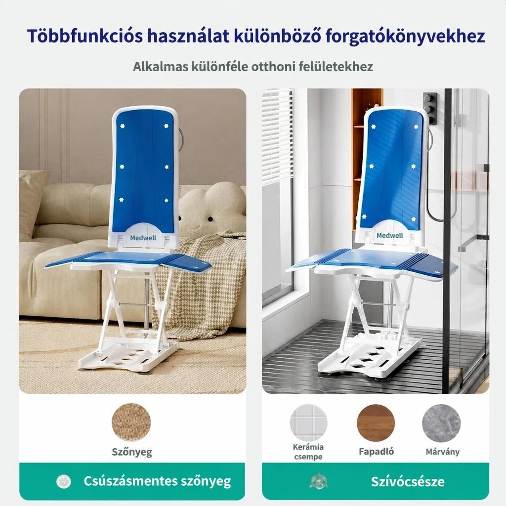 Állítható magasságú elektromos fürdőkádemelő