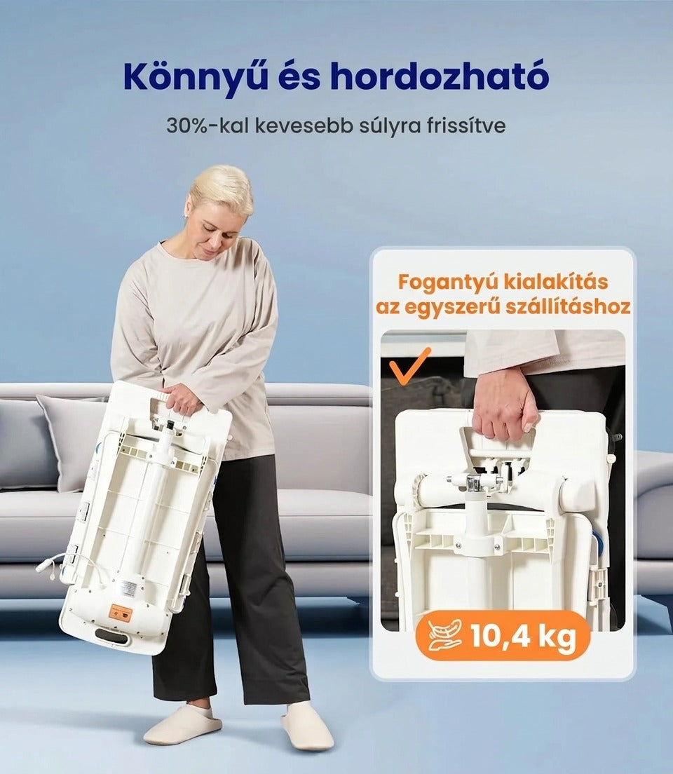 Elektromos kádemelő tapadókorong-opciókkal