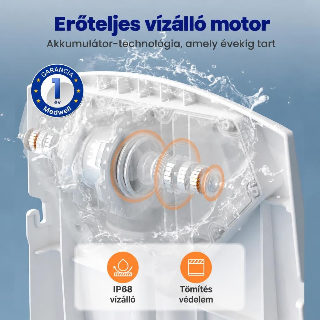 Elektromos kádemelő vészleállítóval