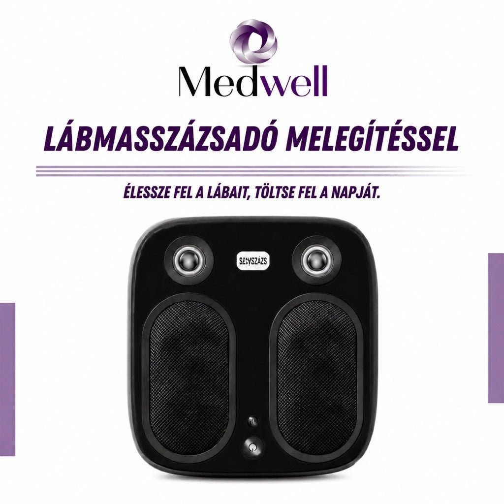 Elektromos talpmasszírozó enyhe melegítéssel és vibrációval