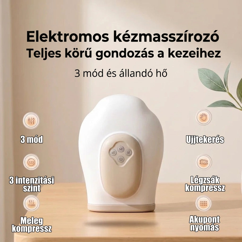 Elektromos kézmassázs teljes körű gondozással 3 móddal