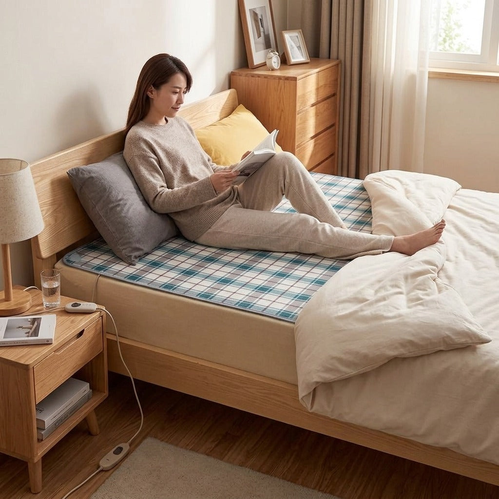 Electric Heated Blanket for Bed - at home
