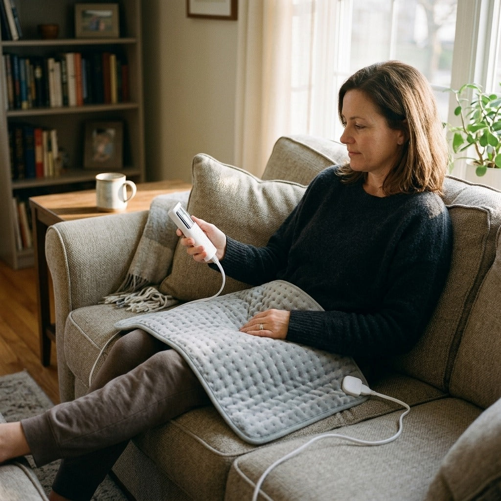 Electric Heating Pad, 60 × 30 cm, 9 Heat Levels - at home