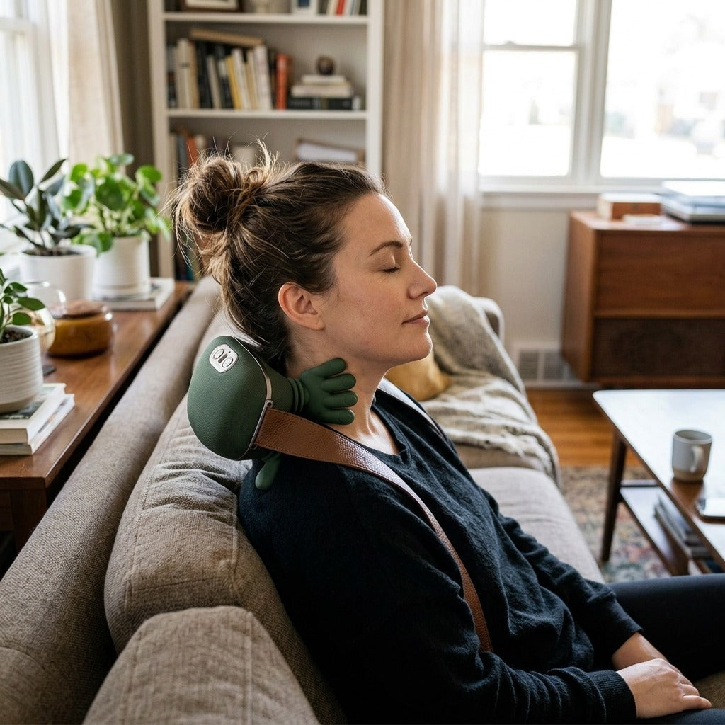 Electric Neck and Shoulder Massager - in everyday life