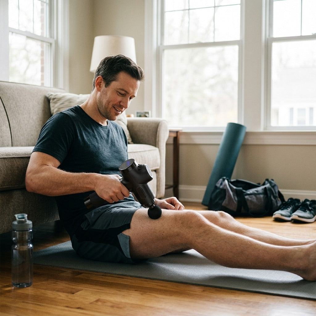Electric Percussion Massage Gun - in everyday life
