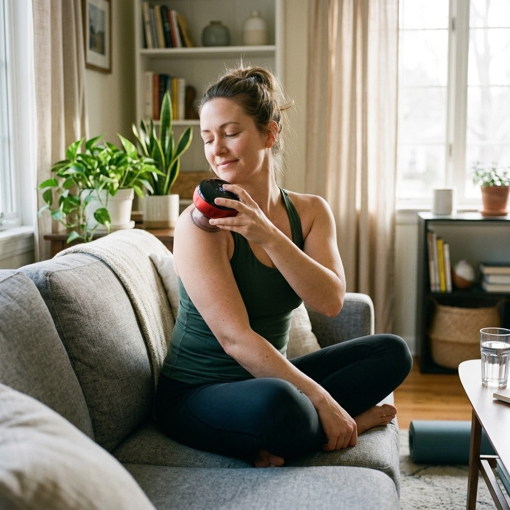 Electric Vacuum Cupping Massager with Heating - in everyday life