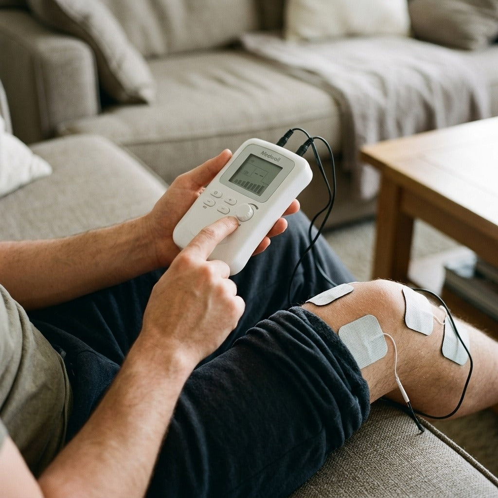 EMS Body Massager - in use