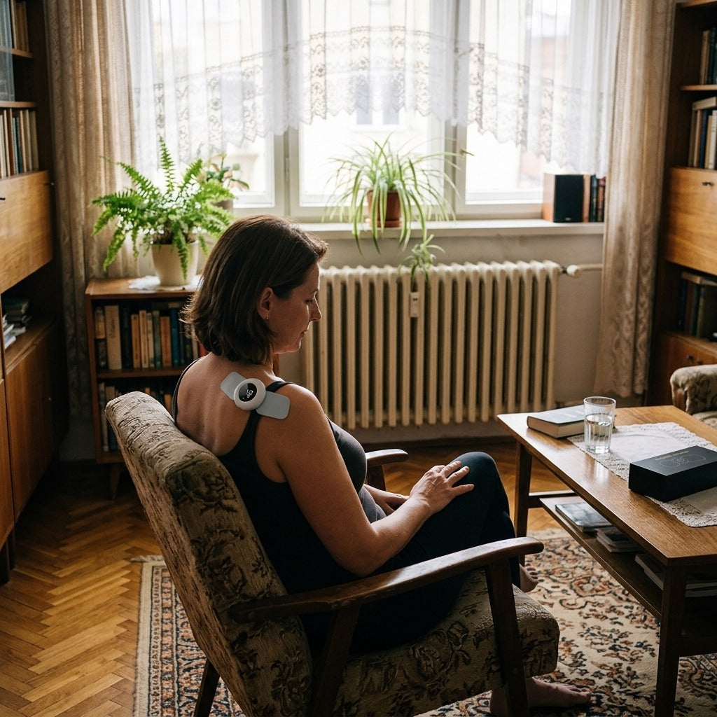 EMS TENS testmasszírozó vörösfénnyel - otthon