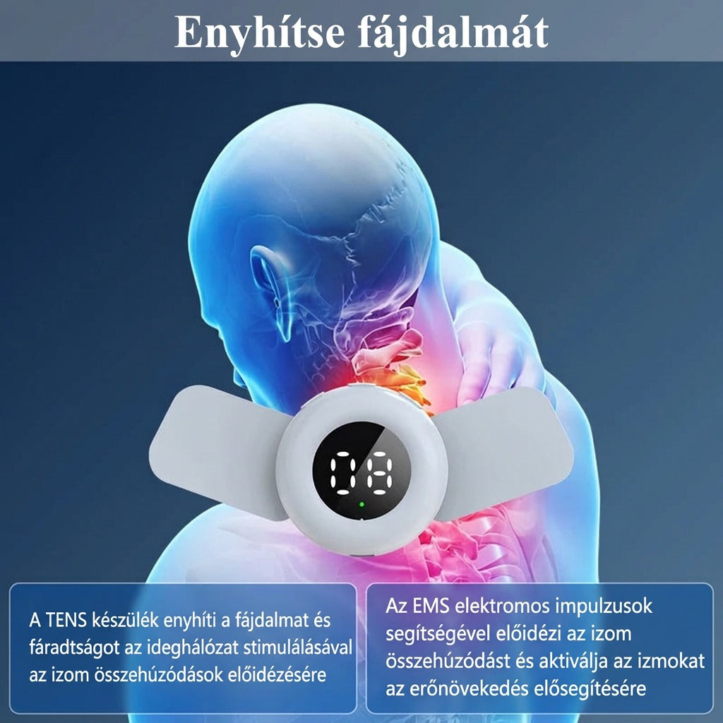 EMS TENS testmasszírozó vörösfénnyel