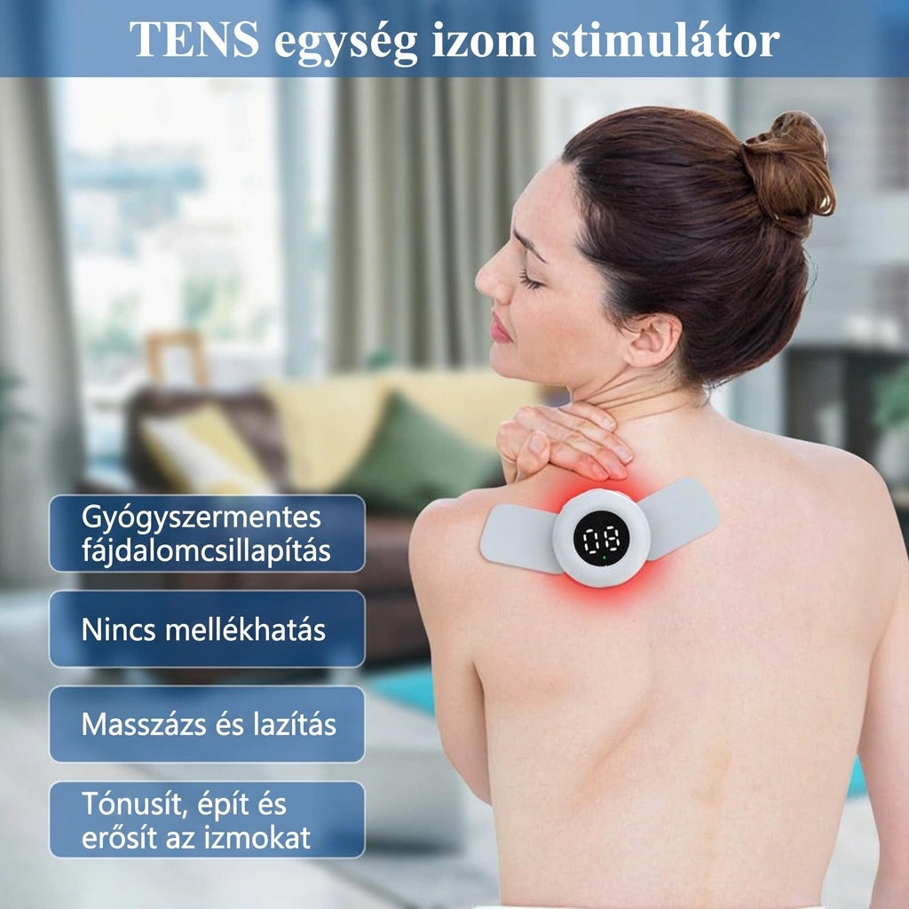 EMS TENS testmasszírozó vörösfénnyel