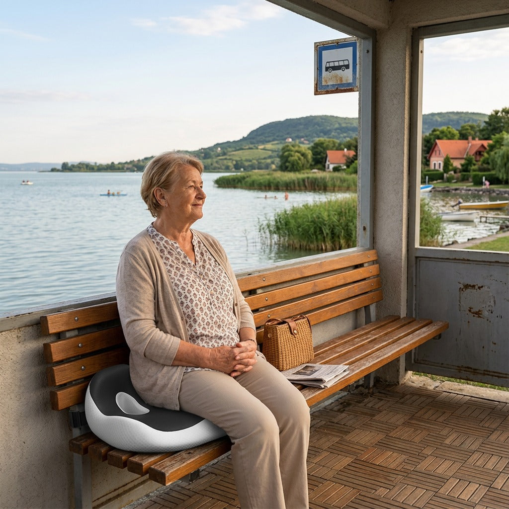 Ergonomikus, ívelt ülőpárna - a mindennapokban
