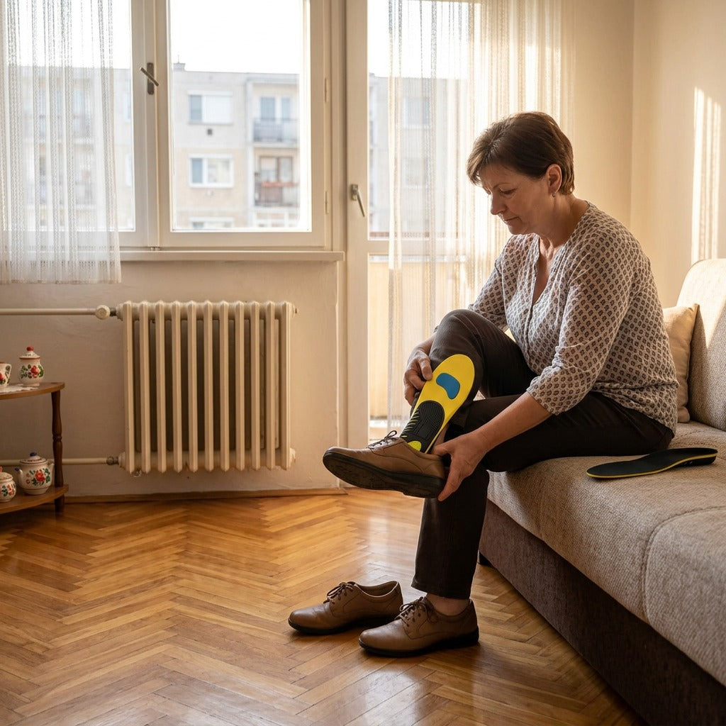EVA boltozattámaszos talpbetét nőknek és férfiaknak - otthon