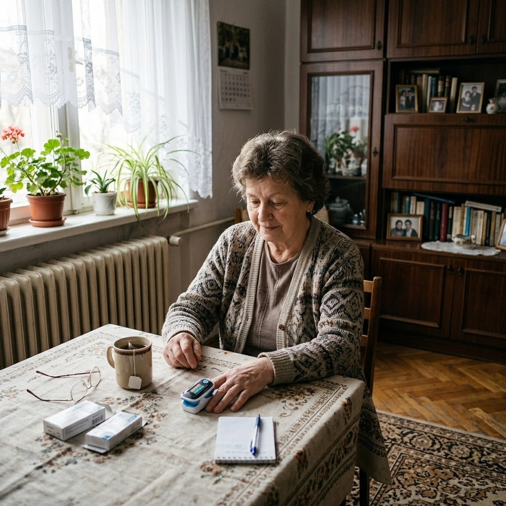 Ujjbegyes pulzoximéter OLED-kijelzővel, SpO2- és pulzusméréssel - a mindennapokban