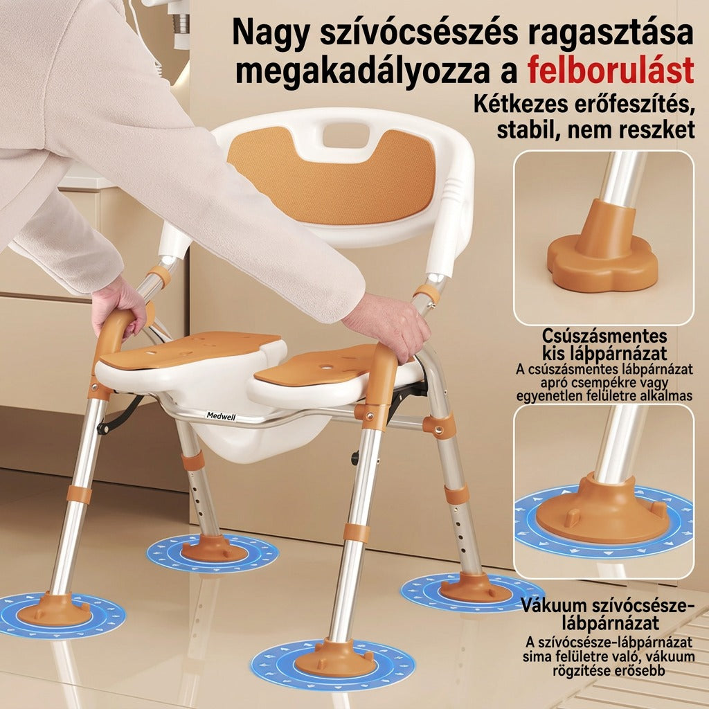 Összecsukható fürdetőszék