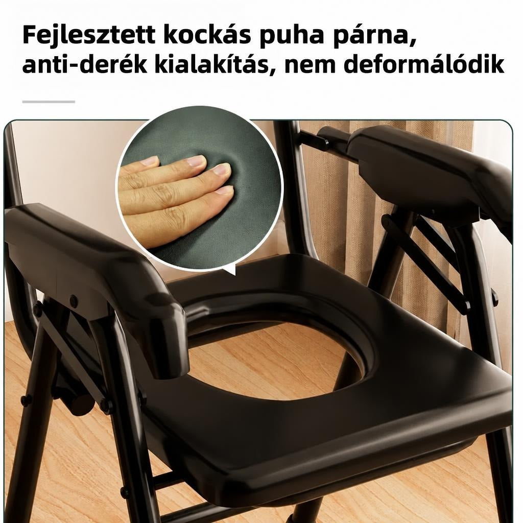 Összecsukható ágy melletti WC karfával