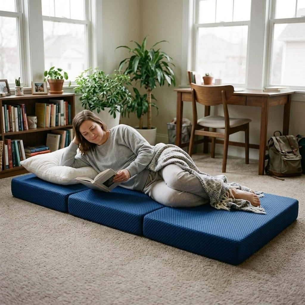 Foldable Memory Foam Mattress - in everyday life