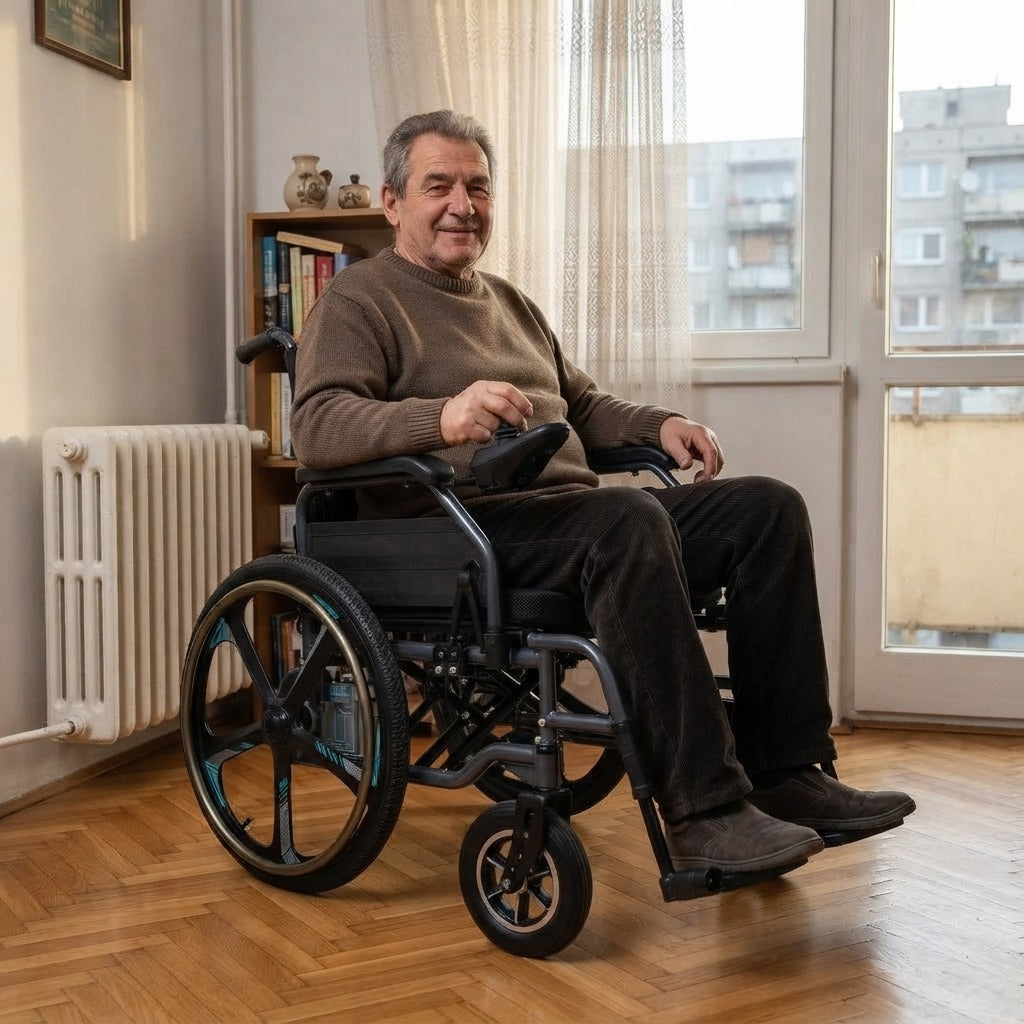 Összecsukható kerekesszék - a mindennapokban