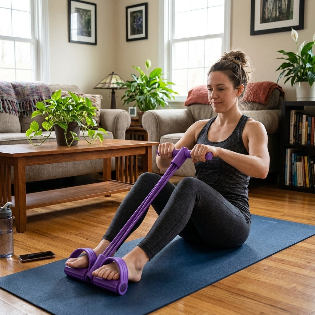 Foot Pedal Resistance Bands for Home Exercise - in everyday life