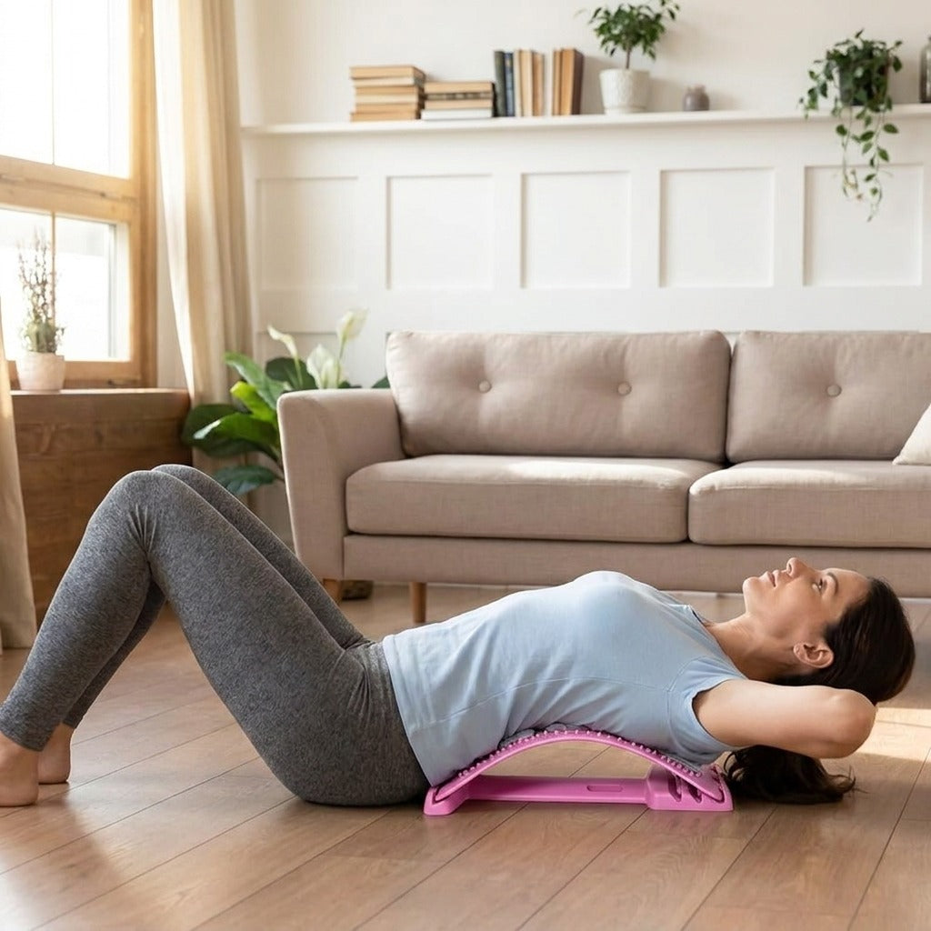 Four-Level Back Stretcher for Home Stretching - at home
