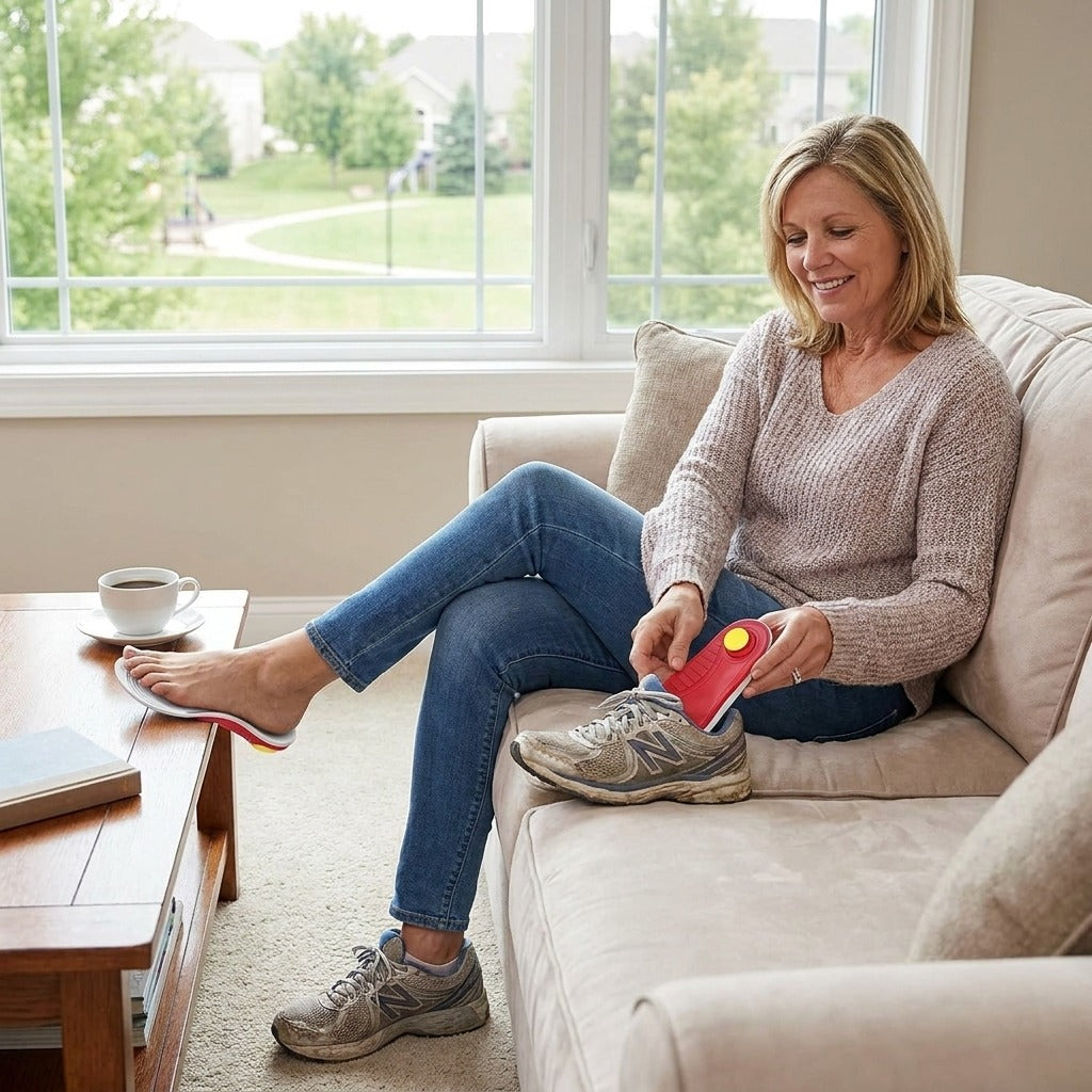 Gel Arch Support Insoles for Women and Men - in everyday life