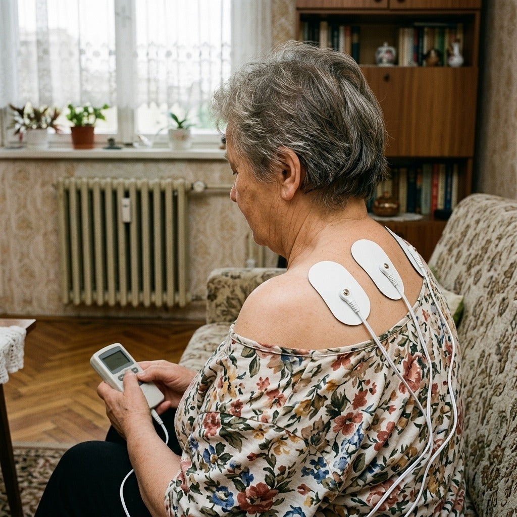Gél elektródapárnák EMS-masszírozókhoz - használat közben