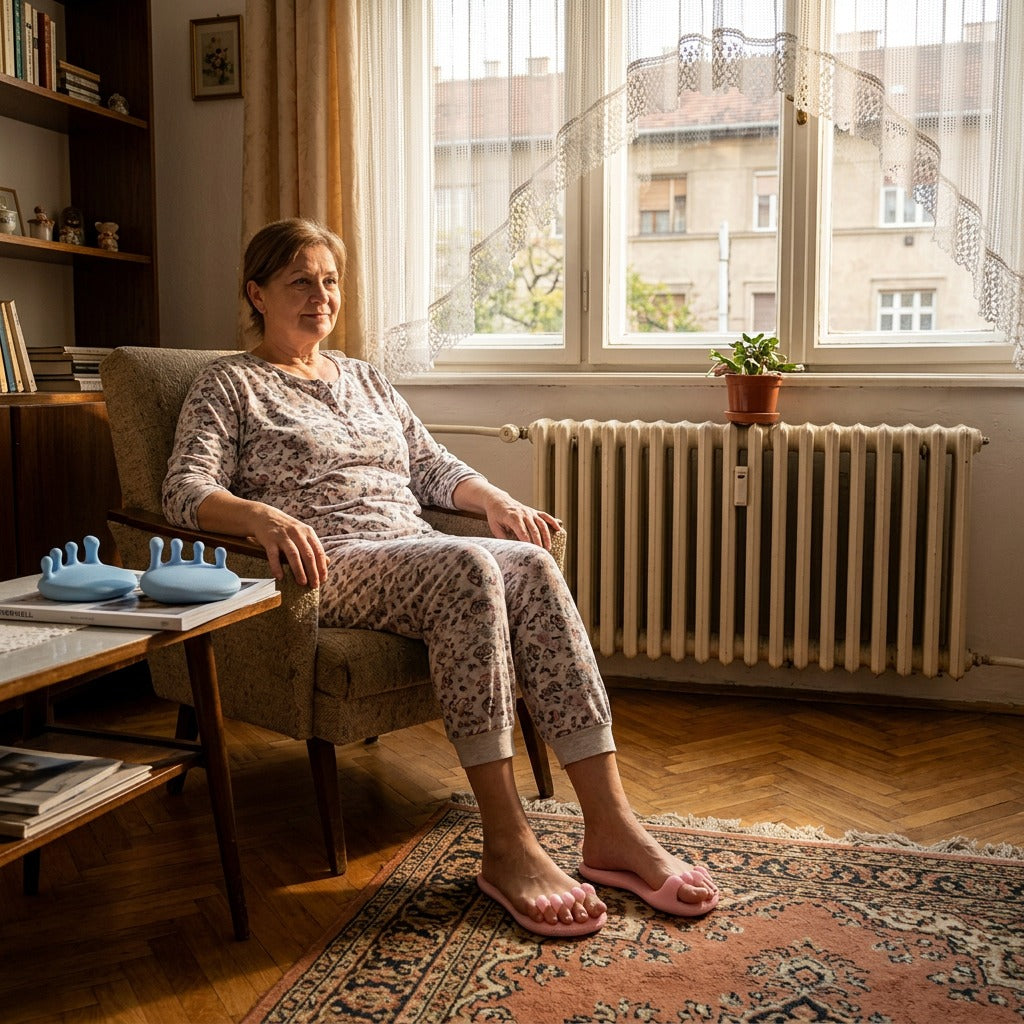 Zselés lábujjelválasztó talppárnával - otthon