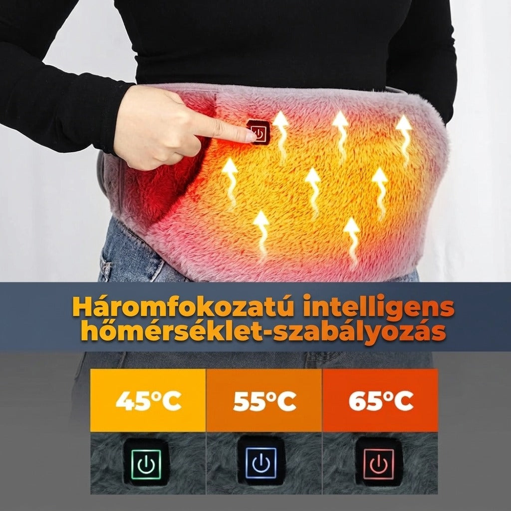 Háromfokozatú hőmérséklet-szabályozás 45, 55, 65°C