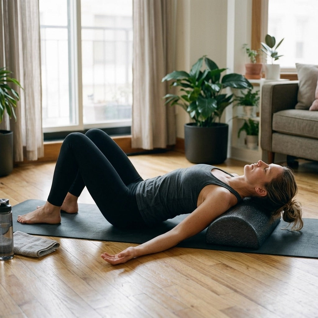 Half-Round Foam Roller for Yoga, 30 cm - in everyday life