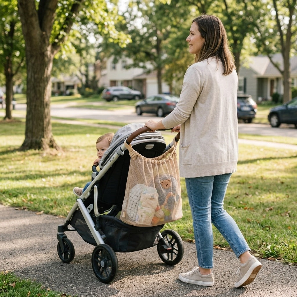 Hanging Stroller Bag for Baby Essentials - in everyday life