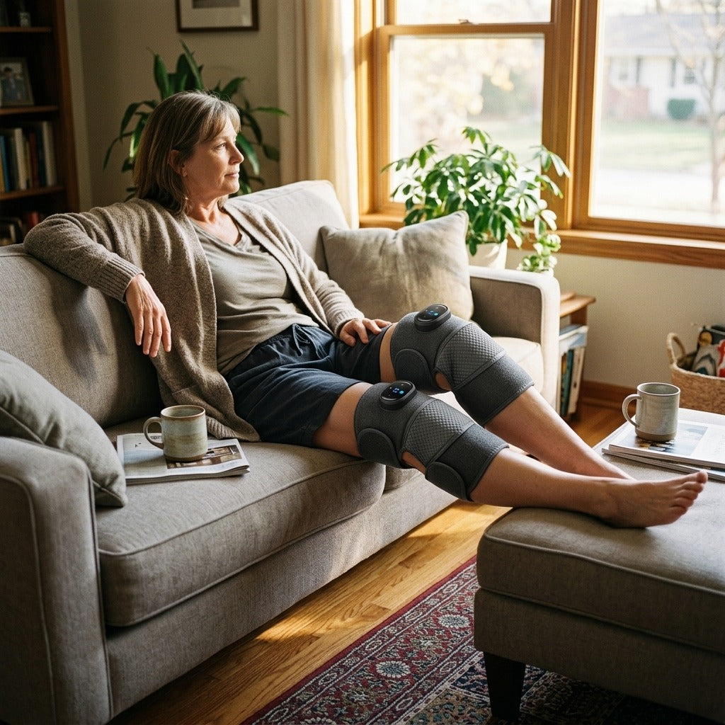 Heated Knee and Joint Massager Wrap - at home
