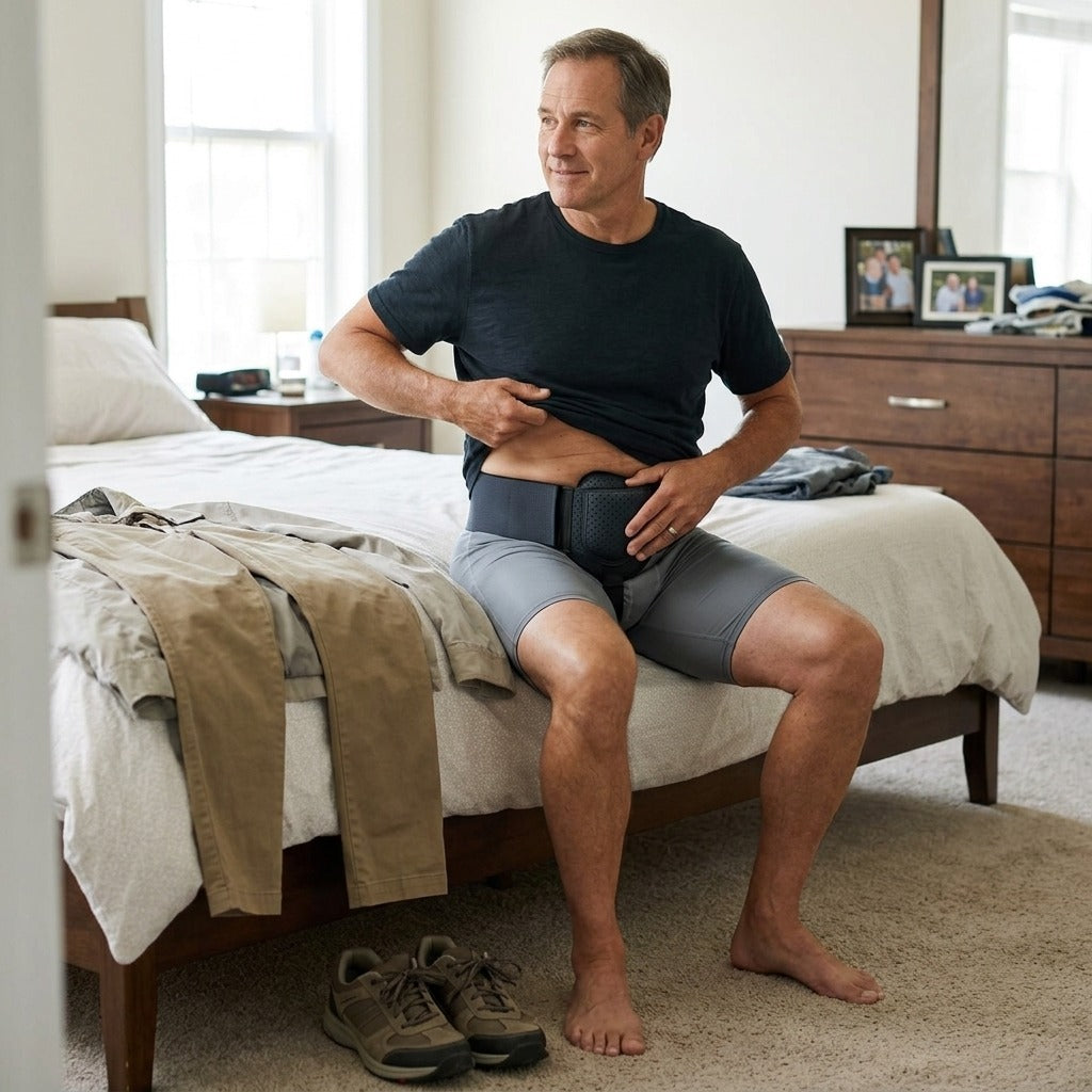 Hernia Belt Truss for Waist Support - in everyday life