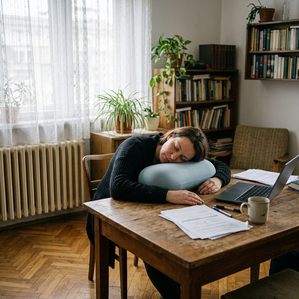 Medwell memóriahabos pihenőpárna irodába és utazáshoz - a mindennapokban