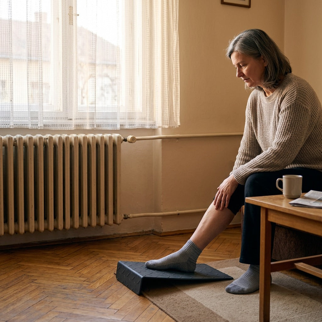 Ferde nyújtódeszka a vádli nyújtásához - otthon