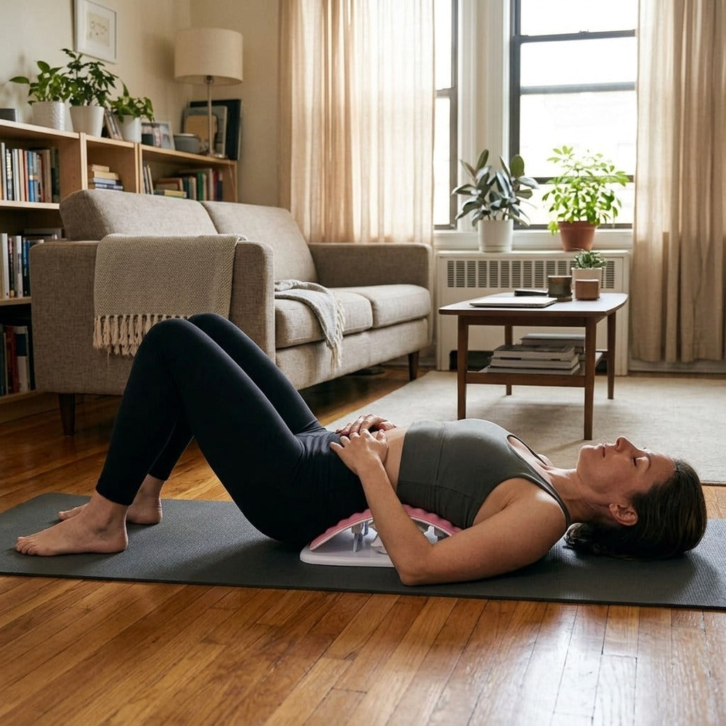 Inflatable Cervical and Lumbar Stretcher - at home