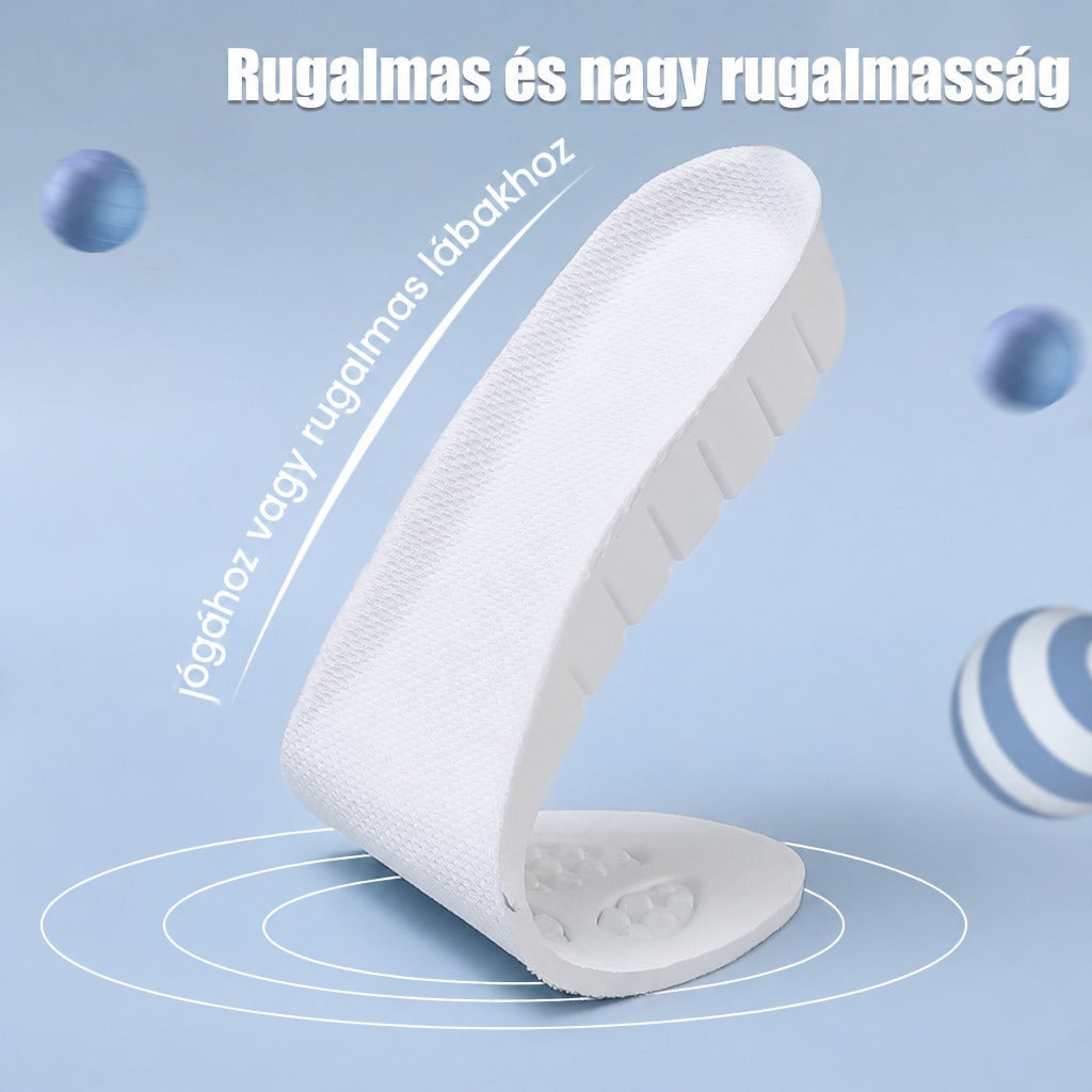 Rejtett sarokemelő talpbetét boltozattámasszal