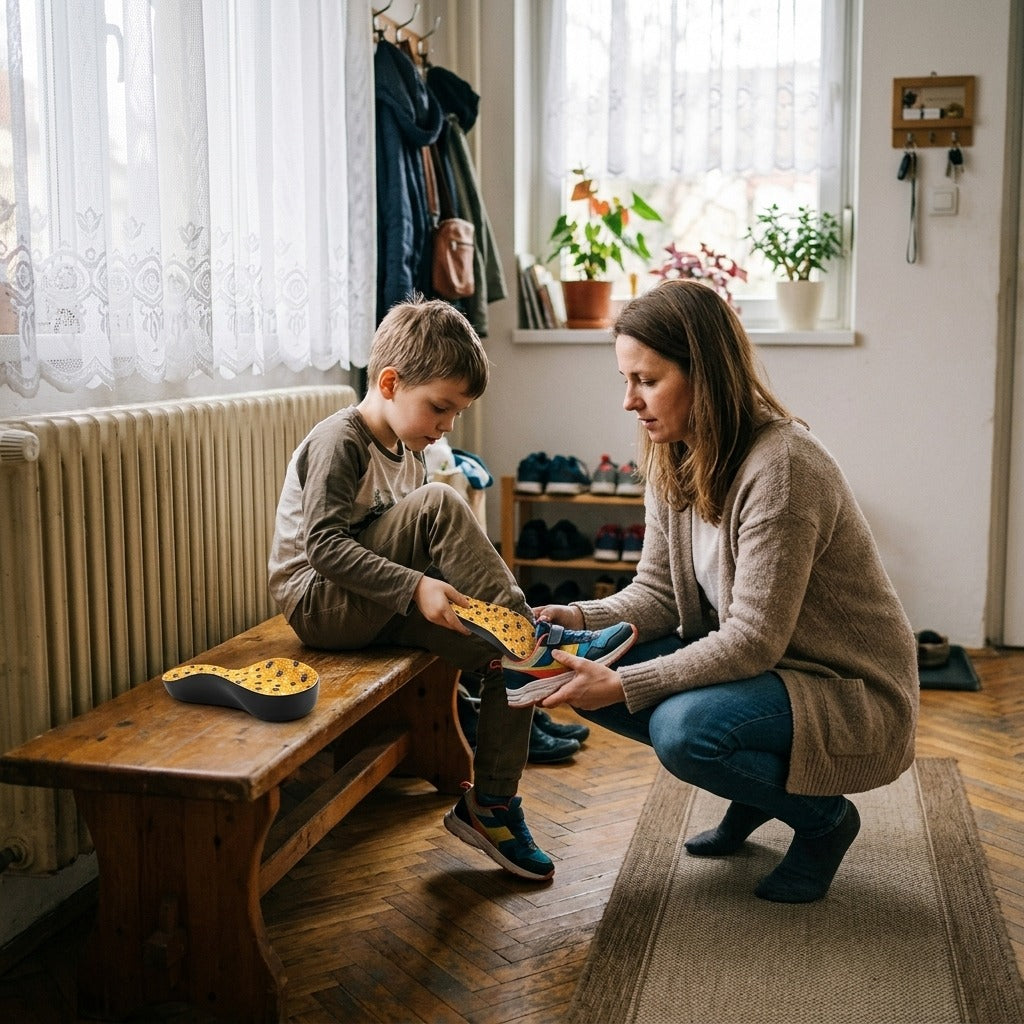 Gyermek boltozattámaszos talpbetét - otthon