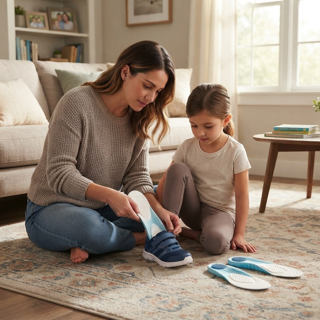 Kids Breathable Sports Insoles - at home