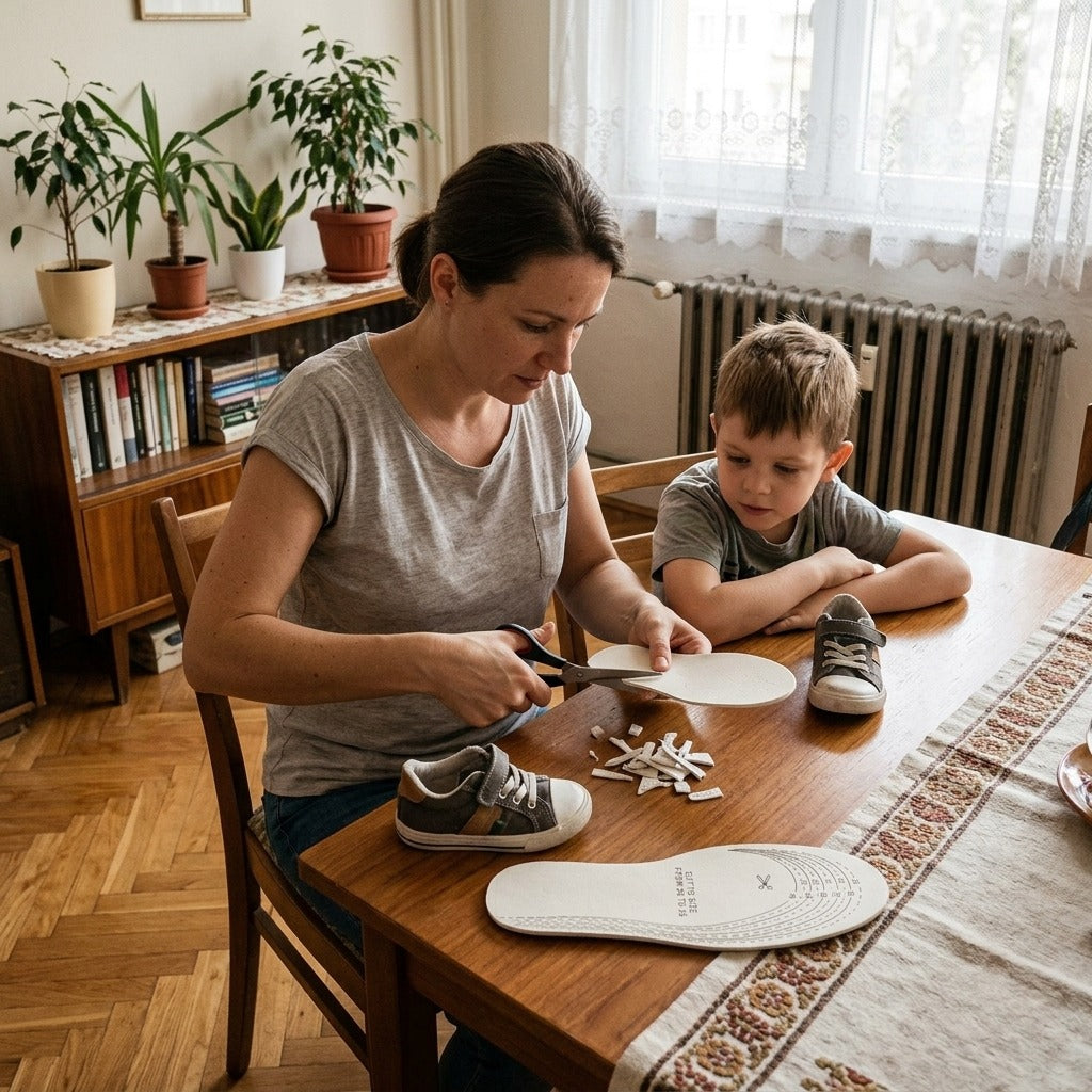 Lélegző, mosható talpbetét gyerekcipőbe - a mindennapokban